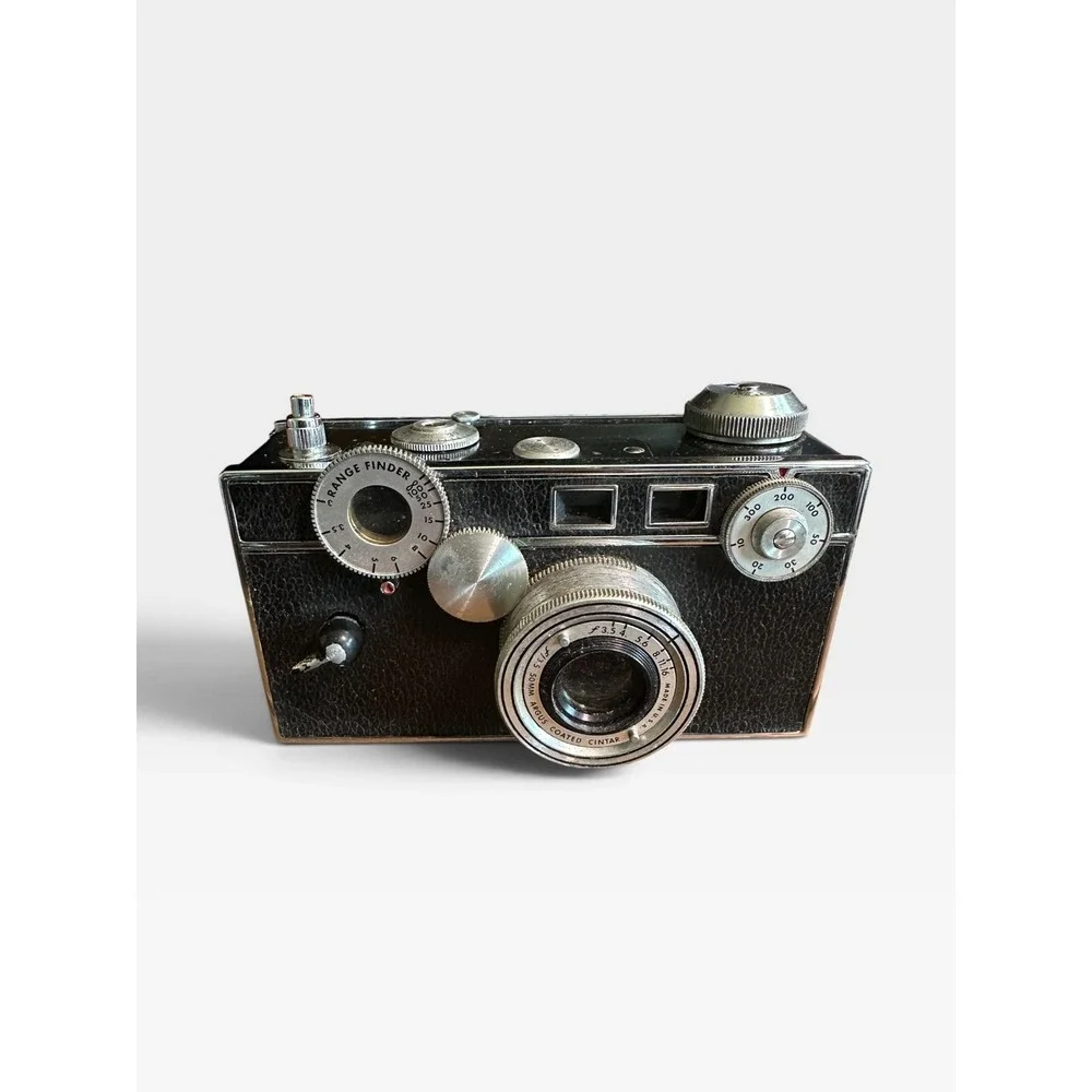 VTG Argus C3 35mm Rangefinder Camera & Leather Case 50mm Cintar (Untested)
